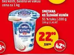 Penny Market Kunín smetana ke šlehání nabídka