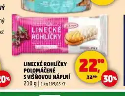 Penny Market Linecké rohlíčky polomáčené s višňovou náplní nabídka