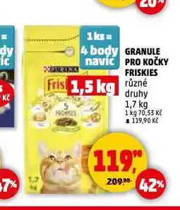 Penny Market Friskies granule pro kočky nabídka