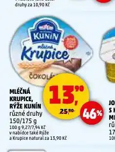 Penny Market Kunín mléčná krupice nabídka