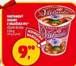Penny Market Smetanový jogurt z valašska nabídka