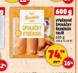 Penny Market Výběrové špekáčky nabídka