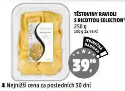 Penny Market Těstoviny ravioli s ricottou selection nabídka