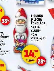 Penny Market Figurka mléčná čokoláda santa claus nabídka