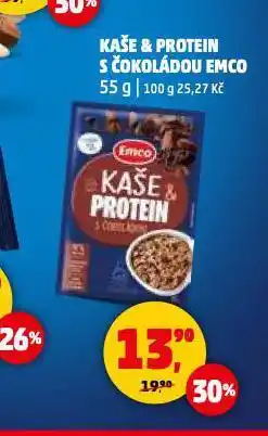 Penny Market Kaše & protein s čokoládou emco nabídka