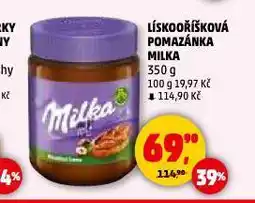 Penny Market Milka lískooříšková pomazánka nabídka