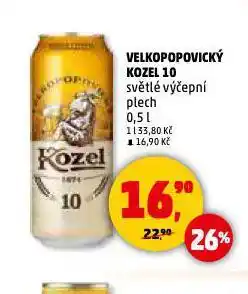 Penny Market Pivo velkopopovický kozel nabídka