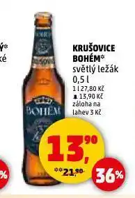 Penny Market Pivo krušovice bohém nabídka