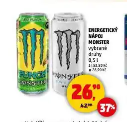 Penny Market Monster energy drink nabídka