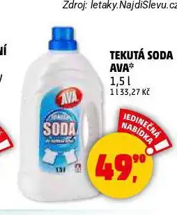 Penny Market Ava tekutá soda nabídka