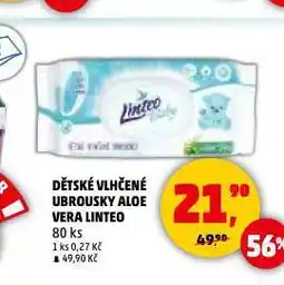 Penny Market Linteo baby dětské vlhčené ubrousky nabídka