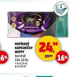 Penny Market Wippy papírové kapesníčky nabídka