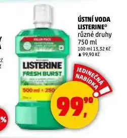 Penny Market Listerine ústní voda nabídka