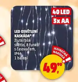 Penny Market Led osvětlení kaskáda nabídka