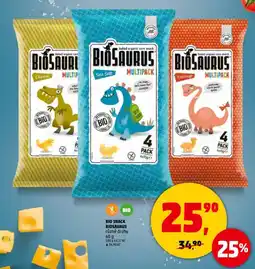 Penny Market Bio snack biosaurus nabídka