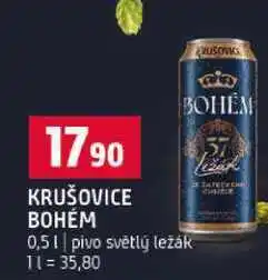 Terno KRUŠOVICE BOHÉM 0,5 l nabídka