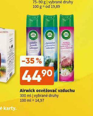 Terno Airwick osvěžovač vzduchu nabídka