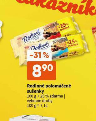 Terno Rodinné polomáčené sušenky nabídka