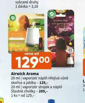 Terno Airwick aroma strojek a náplň nabídka