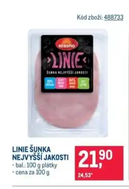 Makro Linie šunka nejvyšší jakosti nabídka
