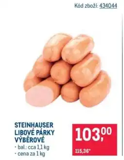 Makro Steinhauser libové párky výběrové nabídka