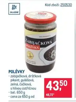 Makro Polévky nabídka