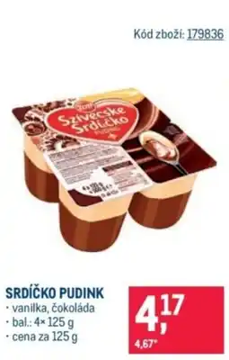 Makro Srdíčko pudink nabídka