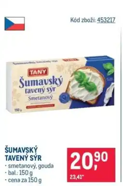 Makro Šumavský tavený sýr nabídka