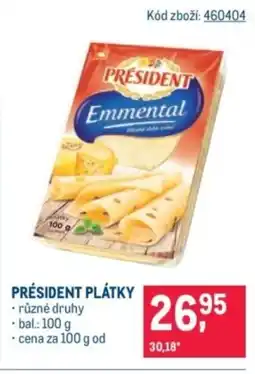 Makro Président plátky nabídka
