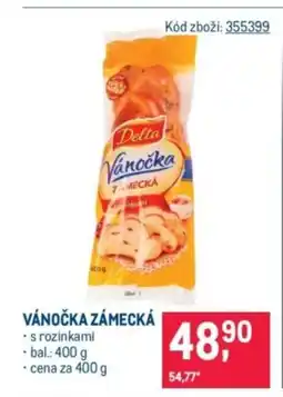 Makro Vánočka zámecká nabídka