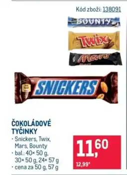 Makro Čokoládové tyčinky nabídka