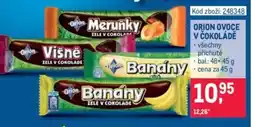 Makro Orion ovoce v čokoládě nabídka