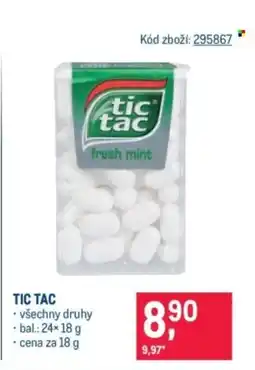 Makro TIC TAC nabídka