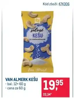 Makro Van Almerk kešu nabídka