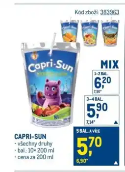 Makro Capri-Sun nabídka
