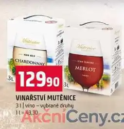 Terno VINAŘSTVÍ MUTĚNICE 3 l nabídka