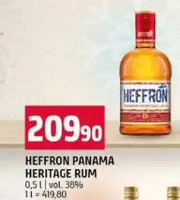 Terno HEFFRON PANAMA HERITAGE RUM 0,5 l nabídka