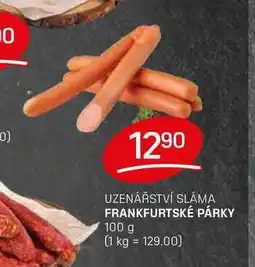 Flop FRANKFURTSKÉ PÁRKY 100 g nabídka