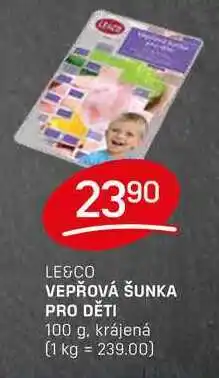 Flop VEPŘOVÁ ŠUNKA PRO DĚTI 100 g nabídka