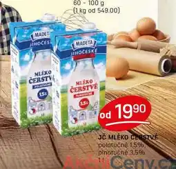 Flop JČ MLÉKO CERSTVÉ polotučné 1,5% 1l nabídka