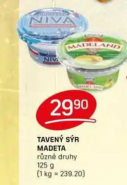 Flop TAVENÝ SÝR MADETA různé druhy 125 g nabídka