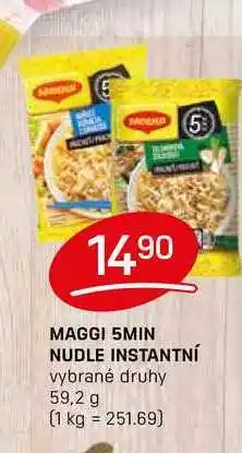 Flop MAGGI 5MIN NUDLE INSTANTNÍ vybrané druhy 59,2 g nabídka