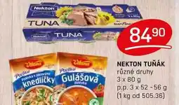 Flop NEKTON TUŇÁK různé druhy 3 x 80 g p.p. 3 x 52-56 g nabídka