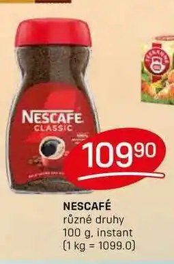 Flop NESCAFÉ různé druhy 100 g nabídka