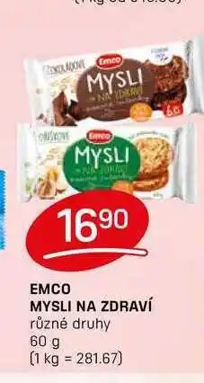 Flop EMCO MYSLI NA ZDRAVÍ různé druhy 60 g nabídka