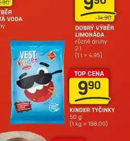 Flop KINDER TYČINKY 50 g nabídka