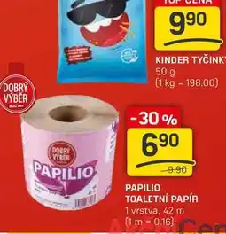 Flop PAPILIO TOALETNÍ PAPÍR 1 vrstva, 42 m nabídka