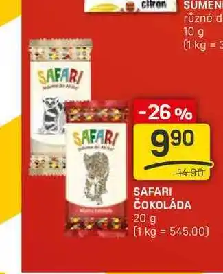 Flop SAFARI ČOKOLÁDA 20 g nabídka