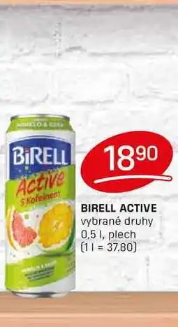 Flop BIRELL ACTIVE vybrané druhy 0,5l, plech nabídka