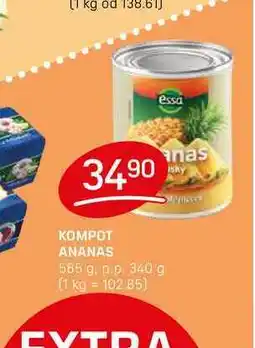 Flop KOMPOT ANANAS 565 g. p.p. 340 g nabídka